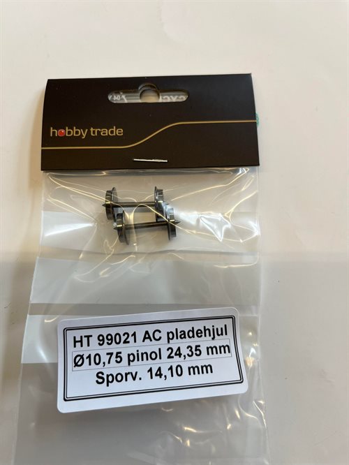 Hobbytrade 99021 AC Pladehjul Ø 0,75 pinol 24,35 mm, Sporvidde 14,1 mm