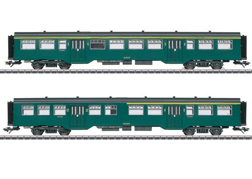 Märklin 43547 M2 2-delt  Personvognsæt, SNCB, ep III