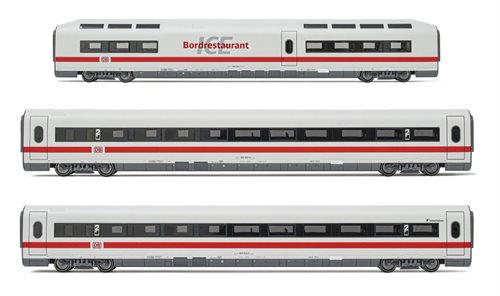 Lima HL 4676 3-delt sæt udvidelsesvogne klasse 401 (ICE 1) "Interlaken" fra DB AG, DC, epoke V-VI, H0