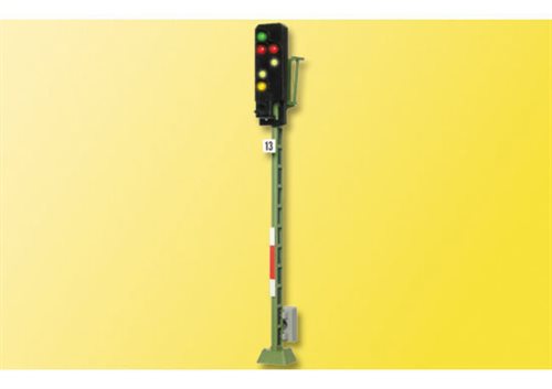 Viessmann 4013 Udkørselssignal med 6 lysdioder rød, rød gul og grøn samt hvid/hvid H0