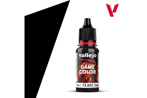 Vallejo 72051 Game Color Black, 18 ml (80)
