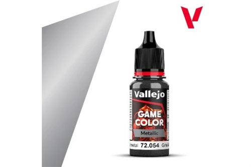 Vallejo 72054 Game Color Metallic Gunmetal 18ml (123)