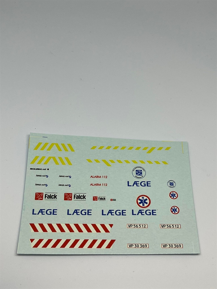 DMC Decals DP 112-128 Læge/Falck Århus Amt 1:43