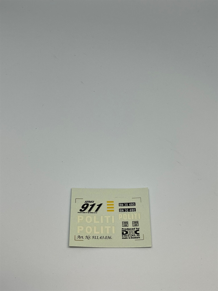 DMC Decals DP 112-036 Politi 1:43