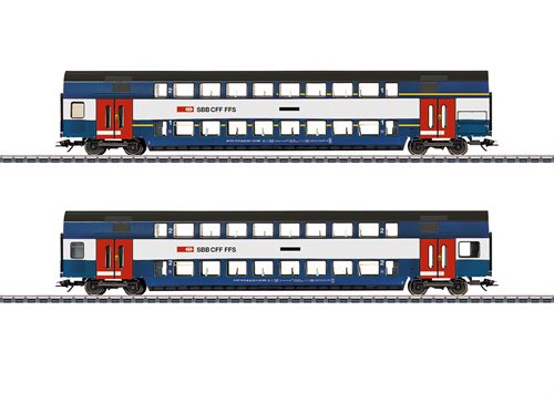 Märklin 43574 Vognssæt med 2 dobbeldækker vogne fra Schweizerischen Bundesbahnen