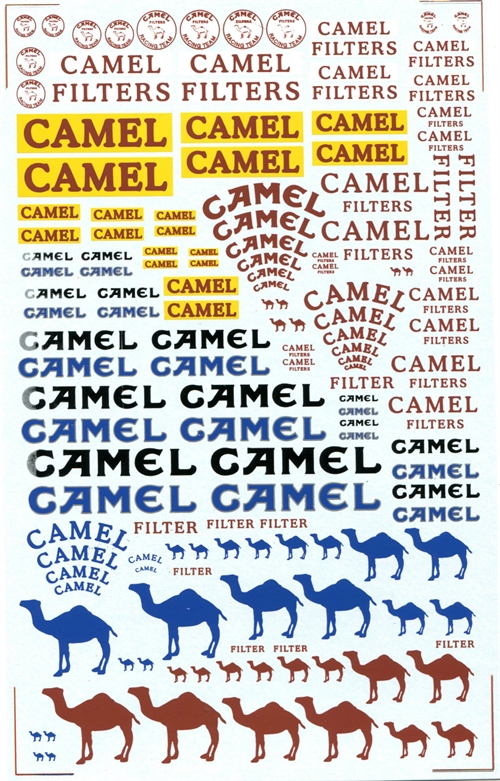DMC Decals SP-043 Camel sponsordecals 1/24 - 1/32 - 1/43
