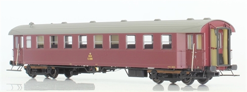 Dekas 876143 DSB CL 1508, gråt tag, moderniseret toiletvindue, ca 1962-66 