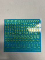 DMC Decals T16 Tal, blandede størrelser, gul