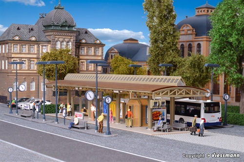 Vollmer 45149 Busstation, overdækket, H0