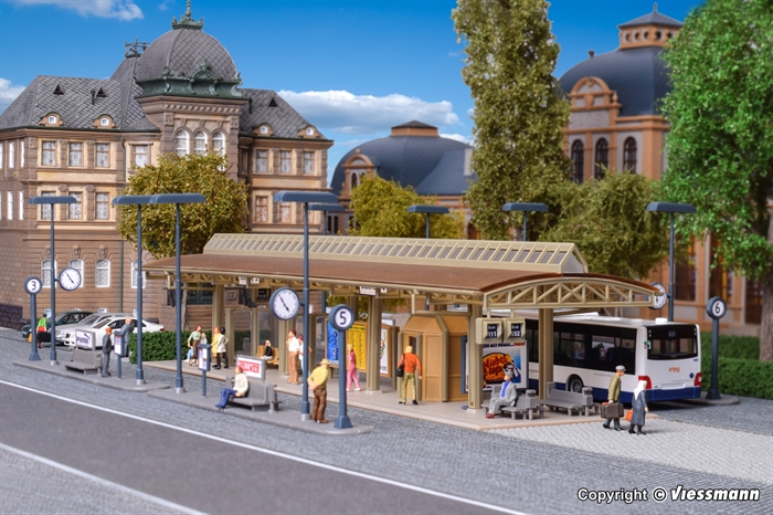 Vollmer 45149 Busstation, overdækket, H0