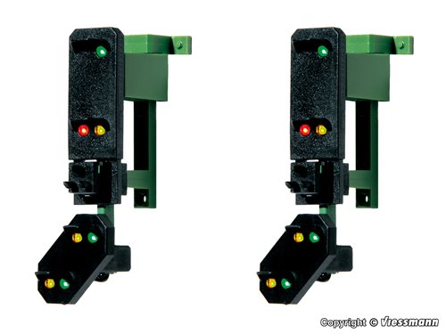 Viessmann 4753 H0 Entry signal heads with distant signal and multiplex-technology, 2 pieces
