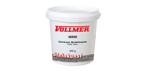 Vollmer 48900 Steinkunst, modelerpasta, natur, 500 gr