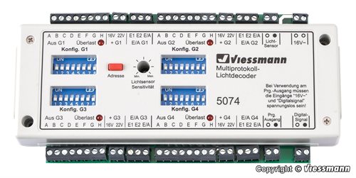 Viessmann 5074 Multiprotokol lysdekoder, Analog og digital, NYHED 2020