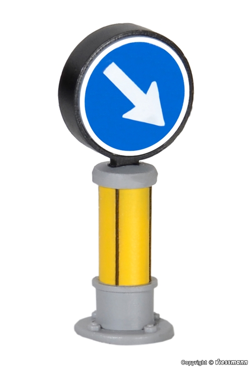 Viessmann 5085 Trafik skilt 222 med LED lys, H0