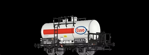 Brawa 50855 Tankvogn 2-akslet Z[P] "Esso" DB, KOMMENDE NYHED 2024