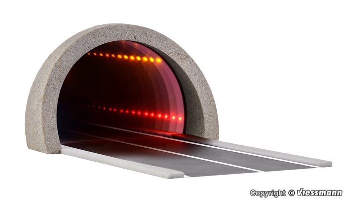 Viessmann 5098 Vejtunnel, moderne med LED spejleffekt og dybdevirkning, H0 