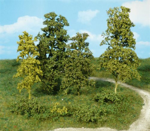 Heki 1672 Løvtræer og buske, mørkegrønne, 15 stk