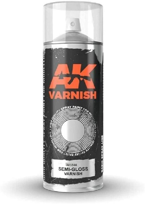 AK 1046 Halv blank lak spray 400 ml (USA)