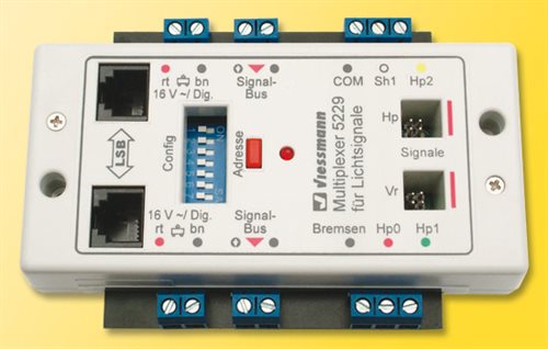 Viessmann 5229 Multiplexer for Viessmann signaler med Multiplex teknologi 