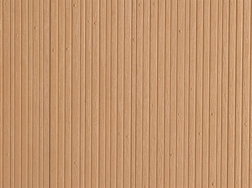 Auhagen 52418 Dekoplade, plastic, Brædde væg, træfarvet, str. 100 x 200 mm H0/TT