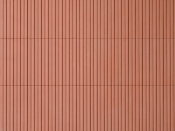 Auhagen 52432 Dekoplade, plastic, Trapezblik plade til væg og tag. brun, str. 100 x 200 mm H0/TT