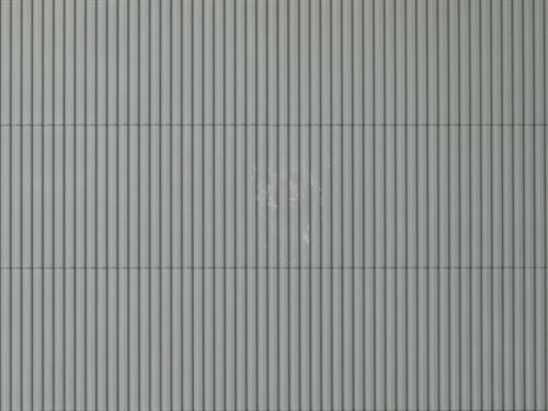 Auhagen 52433 Dekoplade, plastic, Trapezblik plade til væg og tag, grå, str. 100 x 200 mm H0/TT