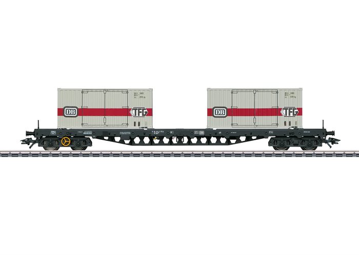 Märklin 47048 4 Akslet containervogn Type Sgs 693, DB, ep IV
