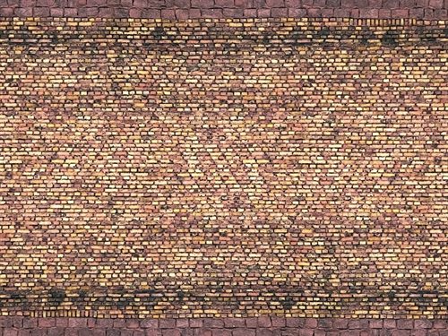 Noch 56605 3D karton, Mursten, gul-multifarvet, 25 x 12,5 cm