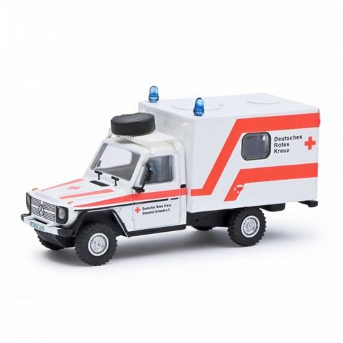 Schuco 68600 Mercedes-Benz G-Modell ambulance "DRK Schwelm", H0