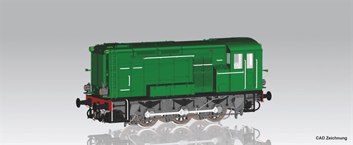 Piko 22010 Diesellok, rangeretraktor Rh 600 DSB, DC, ep III + DSS PluX22 dekoder, KOMMENDE NYHED 2026