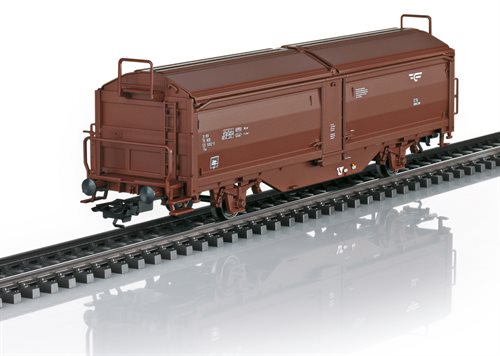 Märklin 47302 Komplet godsvognssæt med 3 forskellige 2 akslede skyde dørs/tag vogne Type Tbis, NSB, ep IV