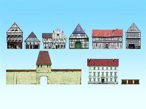 Noch 60306 CD med 9 gamle byhuse i 3 D