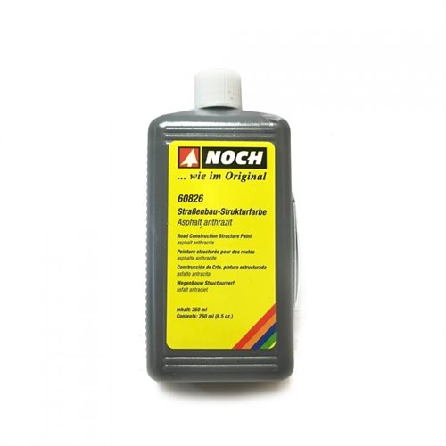 Noch 60826 Vejmaling, asfalt antrazit, 250 ml, G, O, H0, TT, N, Z 