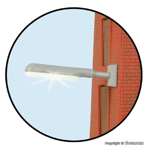 Viessmann 6089 industrilampe, LED hvid, H0