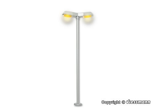 Viessmann 6098 Moderne gadelampe, dobbelt med to  gule LED