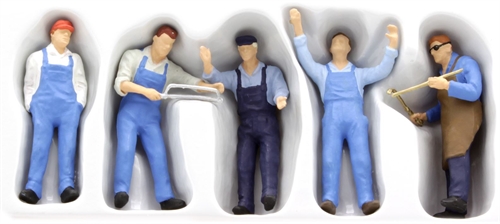 Preiser 65332 Håndværkere, fem figurer, Spor 0