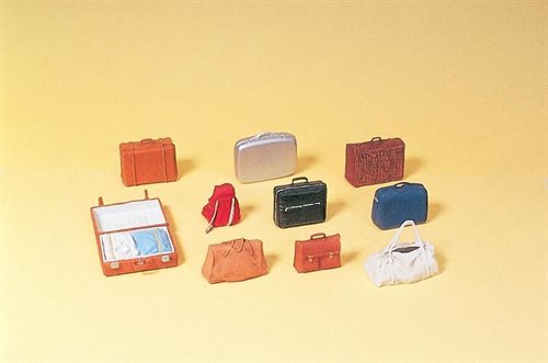 Preiser 17007 Bagage, 44 stk, umalede, H0 