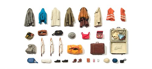 Preiser 17008 Beklædning og accesories, umalede, H0 