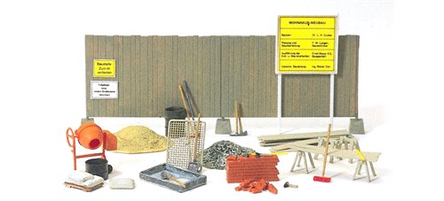 Preiser 17177 Murerværktøj, H0 