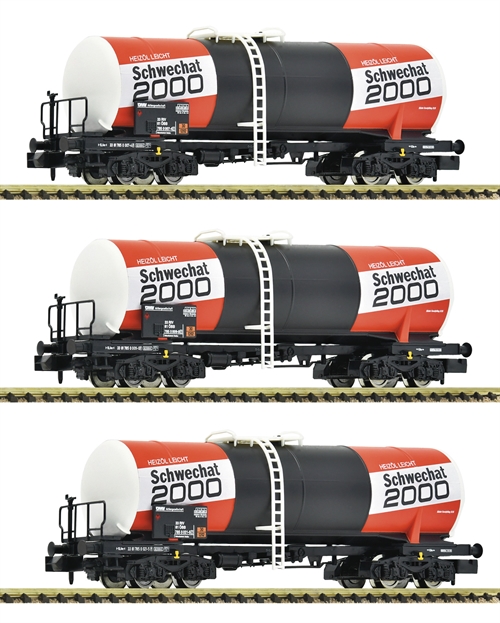 Fleischmann 6660073 3-delt sæt, tankvogne, ÔBB, ep IV, Spor N