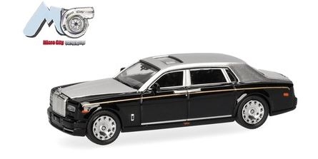 MC00068 Rolls Royce Phantom, sort/sølv, H0
