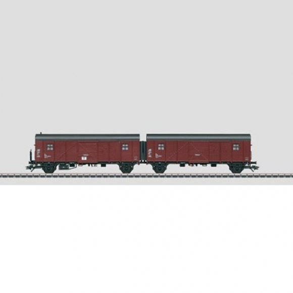 Märklin 48850-03 Dobbelt godsvogn, Leig-Einheit type Hrs-z 330 (tidligere Gllmghs 37), DB