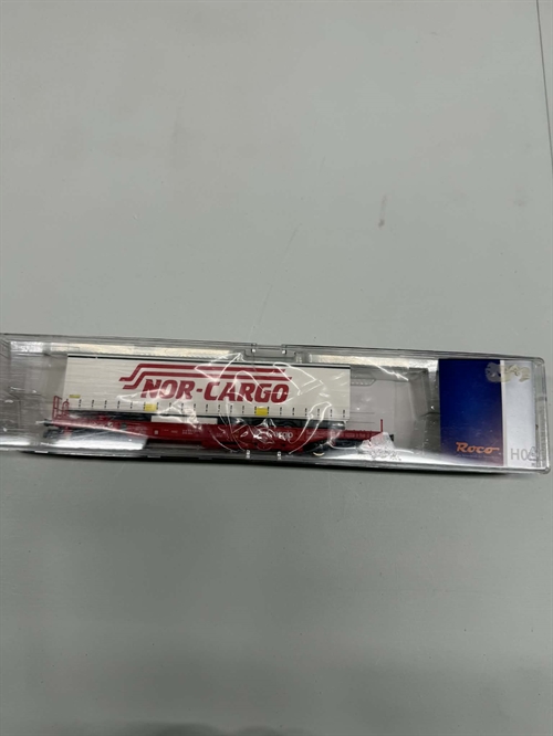 Roco 66978 Lommevogn med Nor-Cargo trailer (BRUGT)