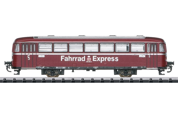 Minitrix 15388 Skinnebus Bivogn BR 998 "Fahrrad Express" 