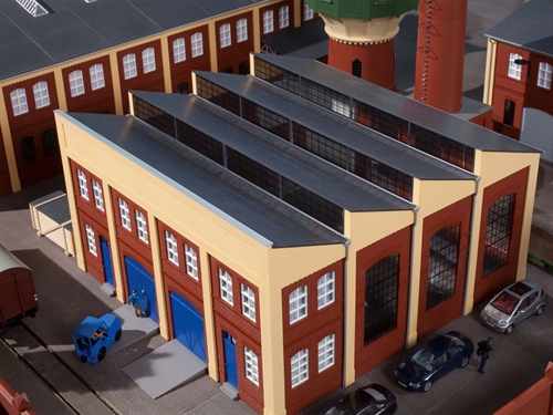 Auhagen 80309 Tagkonstruktion, gule sten, sort tag