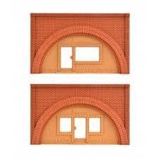 Vollmer 48150 Arkade i røde mursten med buer, 2 stk. H0 