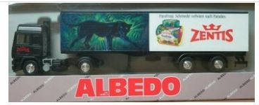 Albedo 8505 Volvo F16 Globetrotter Zentis Para Fruja, H0