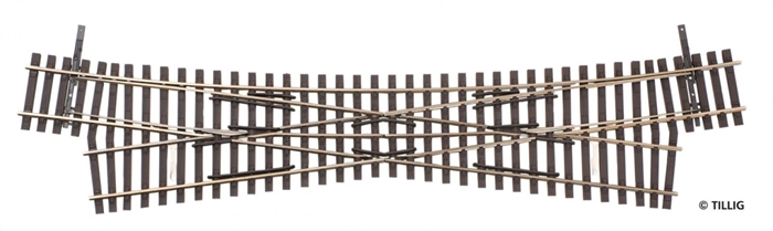 Tillig 85396 Enkelt sporskifte 15° R 1050 mm, længde 252 mm