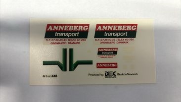 DMC Decals 87-448 Anneberg Transport 1:87