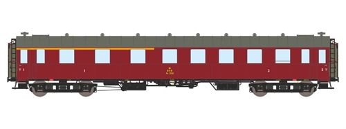 Dekas 876183 DSB AU 253 personvogn, Ca. 1956-62, KOMMENDE NYHED 2026
